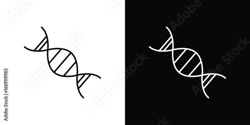 DNA icon collection. Web design, apps.