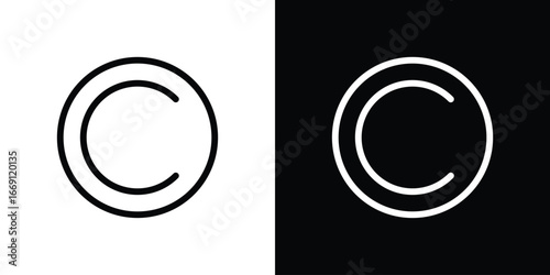 Copyright icon collection. Web design, apps.