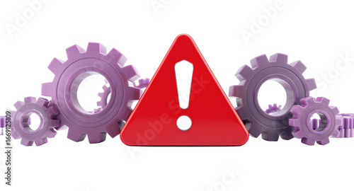 Technical Issue, System Failure, Error Alert, Conceptual Illustration