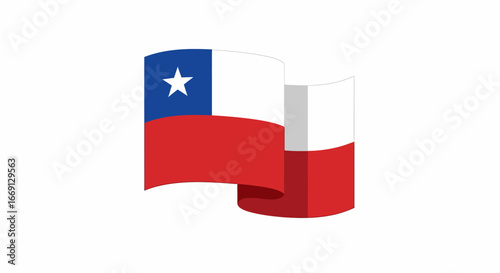 Chilean flag waving, a vibrant symbol of independence and national pride of South American country Free Download Chilean flag waving, a vibrant symbol of independence and national pride of South American country - GFXLoad