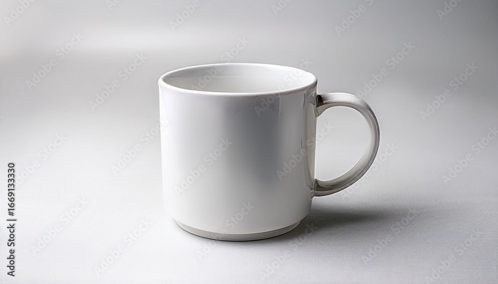 Fototapeta premium white coffee mug against a white or transparent background