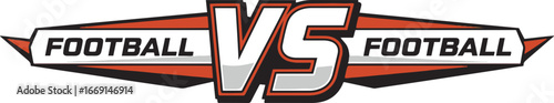 A graphic depicting 'Softball vs. Football,' showcasing a stylized 'VS' between the two sports with banners displaying each sport's name.