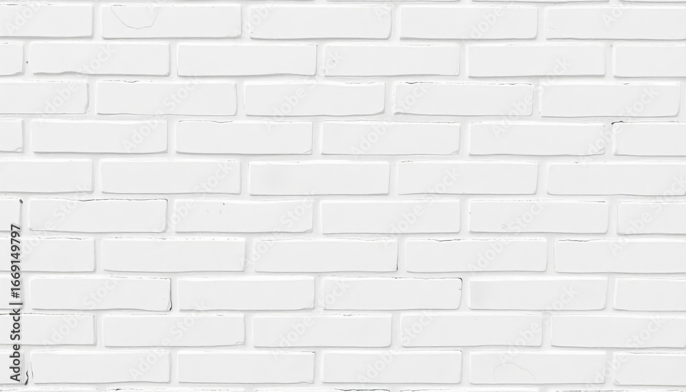 Naklejka premium Seamless texture of a white cement block wall, ideal for background, abstract, concrete