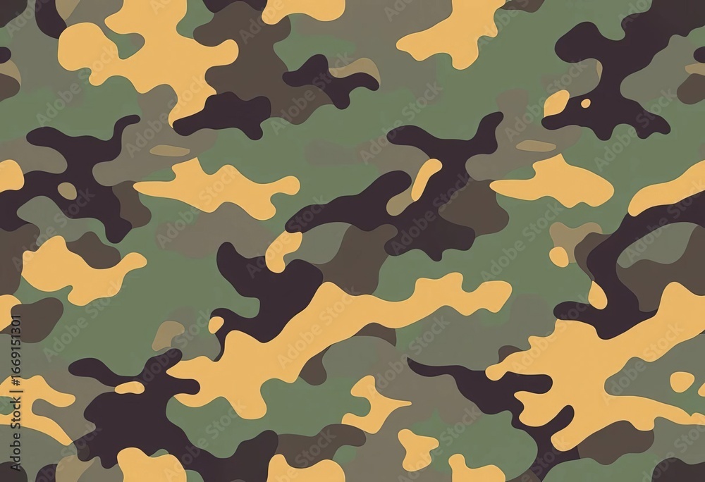 Naklejka premium Abstract digital camouflage pattern, seamless repeat vector background, green, illustration