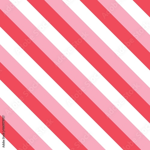 A seamless, repeating pattern of bold, diagonal stripes in alternating shades of pink, red, and white, creating a clean, crisp, and energetic design reminiscent of a candy cane. Free Download A seamless, repeating pattern of bold, diagonal stripes in alternating shades of pink, red, and white, creating a clean, crisp, and energetic design reminiscent of a candy cane. - GFXLoad