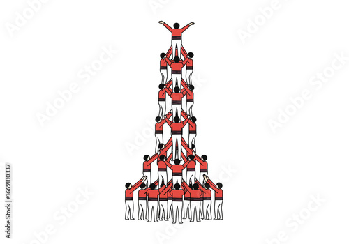 Human Tower: Teamwork and Precision in Catalan Tradition.