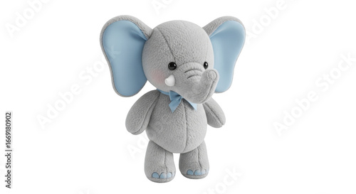 Buy plush elephant toy online cute stuffed animal for baby shower gift soft cuddly elephant toy for kids on transparent background