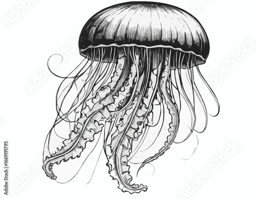 Jellyfish. illustration of Jelly Fish