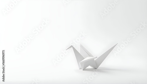 Tranquility in Folded Plans - The Origami Crane