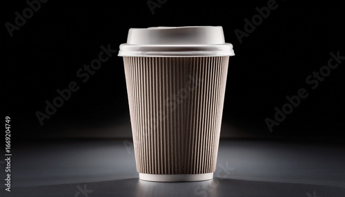 Wallpaper Mural outline coffee takeaway cup with lid Torontodigital.ca