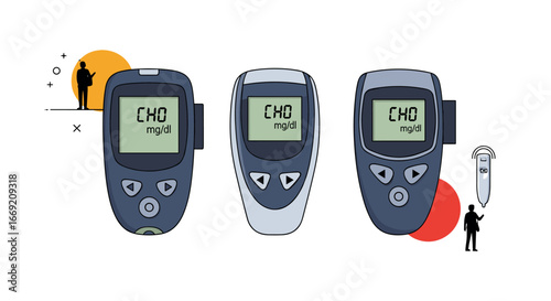 Medical devices measuring CHO levels, helpful for healthcare, wellness, and patient monitoring