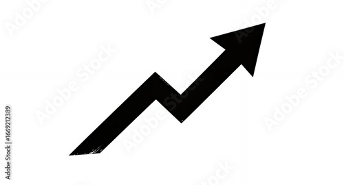 Free Download Black Arrow Pointing Up on White Background - GFXLoad