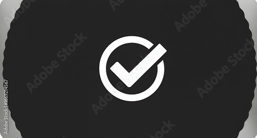 Check Mark Icon, Approved Symbol, Confirmation Sign, White Tick in Circle, Yes, Okay, Completed, Success, Validation, Acceptance, 