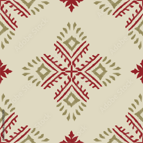 Ikat hand drawn in dark tone , Motif ethnic floral seamless textil, embroidery, print striped ornament floral, pattern, design for wrapping, silk, scarf, background, textile