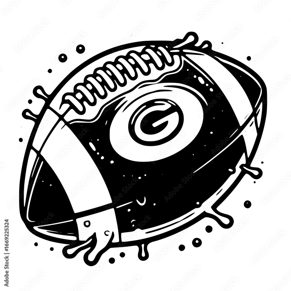 Fototapeta premium Black and white alligator head graphic