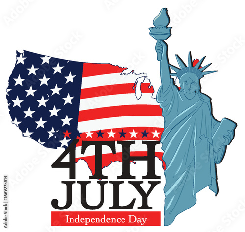 4th of July Independence Day Celebration Illustration