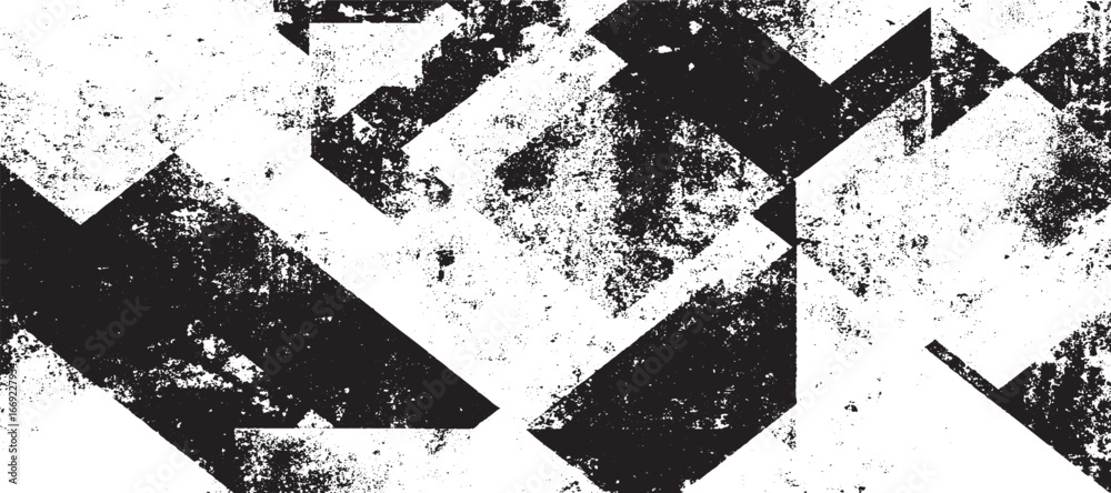 Naklejka premium Grunge black and white urban vector texture. design brush strokes. Overlay texture. Faded black-white dyed paper texture.