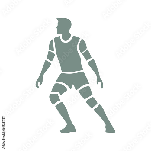 Volleyball player silhouette
