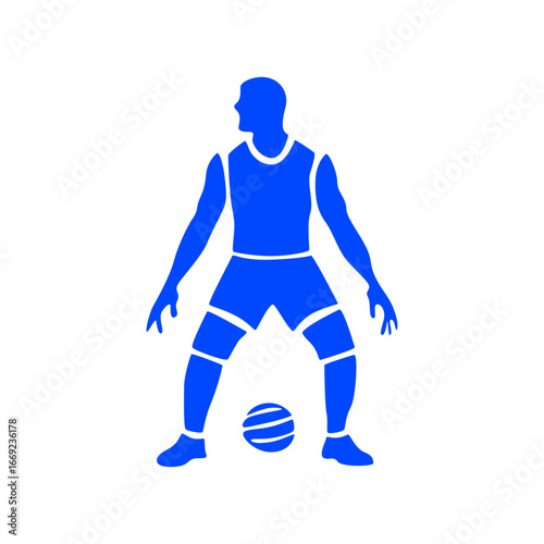 Spiking Power Player Silhouette