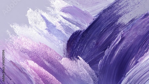 Abstract purple paint strokes, textured background, art design, website header