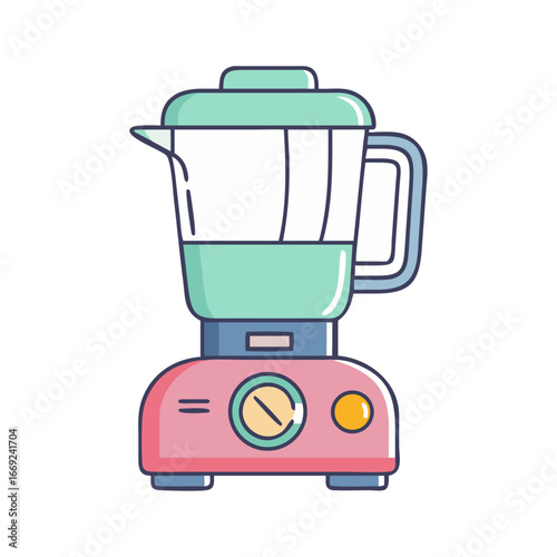 Retro style kitchen blender for smoothies and food processing equipment