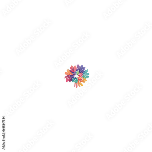 colorful pinwheel isolated on white