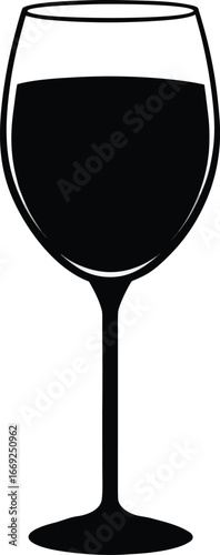 Vector wine glass icon