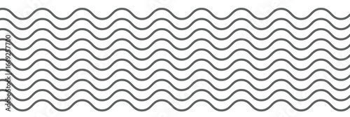 zigzag and wavy paint line set. squiggly horizontal curvy squiggles. Thick sketch brush stroke collection. Horizontal thin lines wave