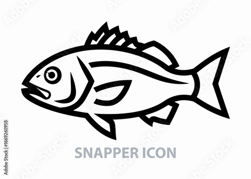 Vector line art of a snipper. The style is minimalist and clean. 