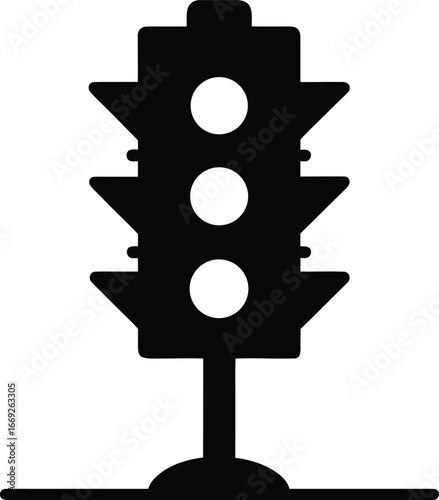 Vector traffic light icon