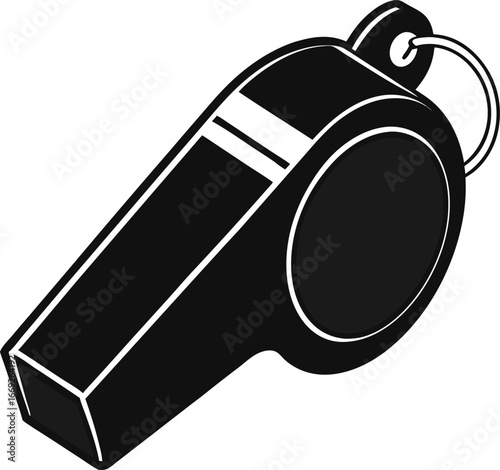 Vector referee whistle icon
