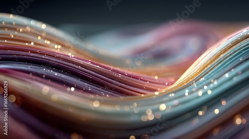 Futuristic neon fiber optic flow high resolution picture