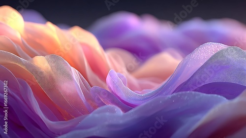 Gentle flowing pastel wave texture with glow high resolution Wallpaper