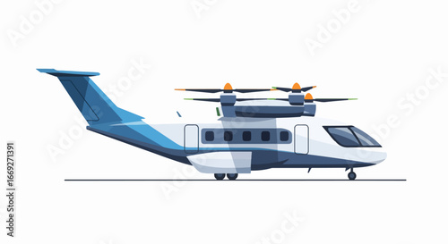 Innovative Hybrid Aircraft Design for Efficient Travel.