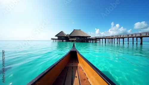 Beyond the Horizon A Canoe's Perspective of a Stunning Tropical Escape with Elegant Overwater Villas
