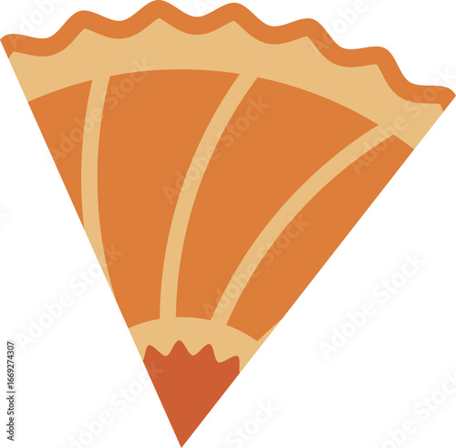Illustration de part de tourte