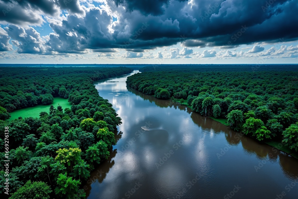 Obraz premium Storm over Amazon