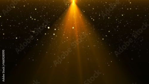 Slika na platnu Golden particle background awards party