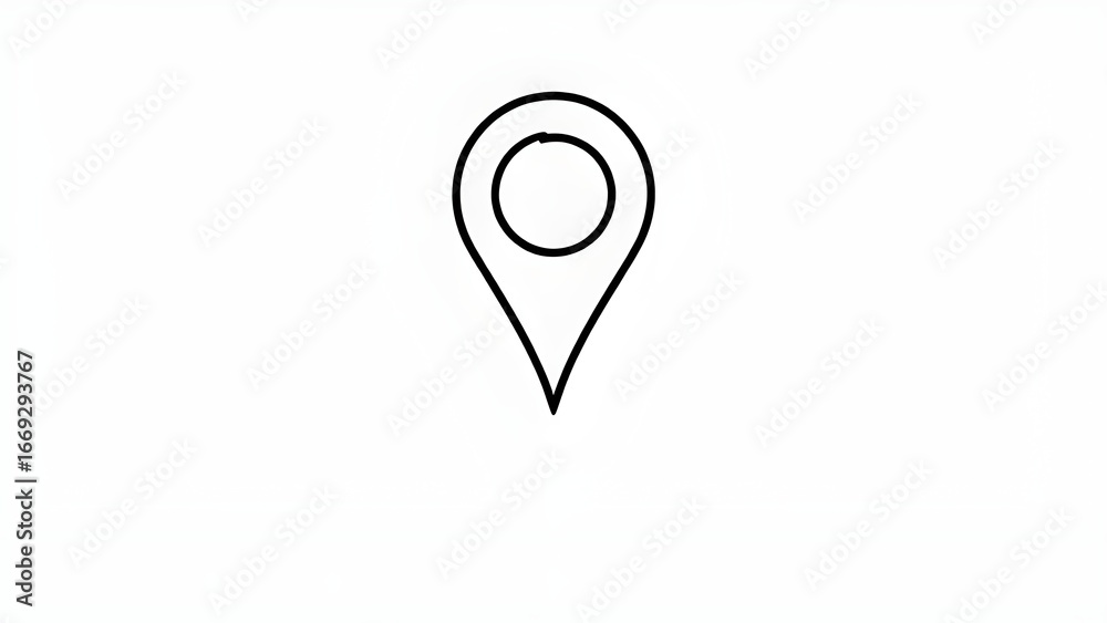 Fototapeta premium map pointer icon