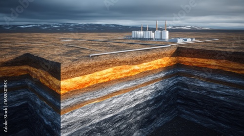 Detailed 3D Visualization of Carbon Dioxide Sequestration Beneath Earth's Surface
