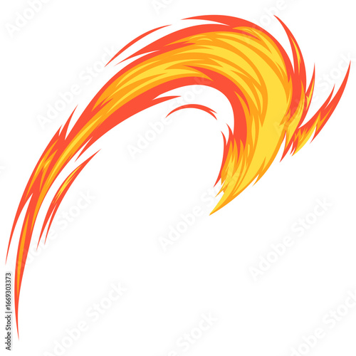 2d fire or flame effect on transparent background