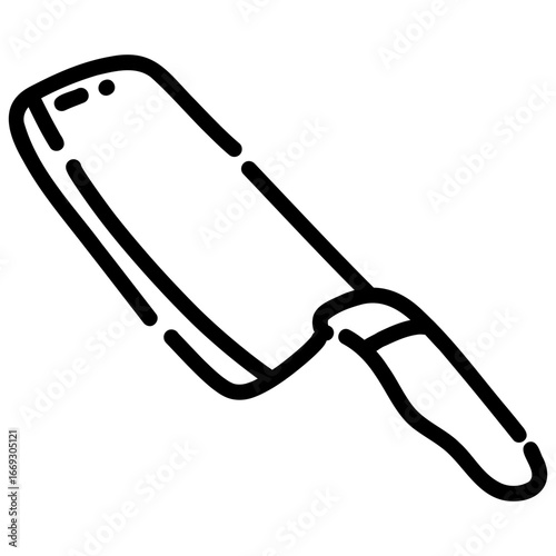 butcher knife kitchen utensils icon