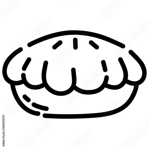 pie cake vector icon logo