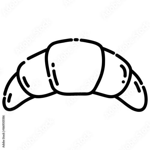 croissant icon. food logo vector