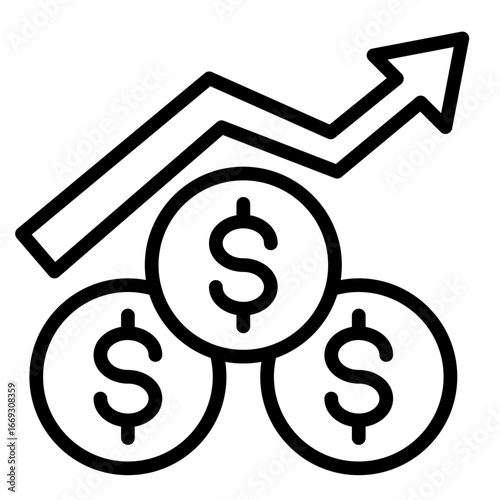 Profit  Icon Element For Design