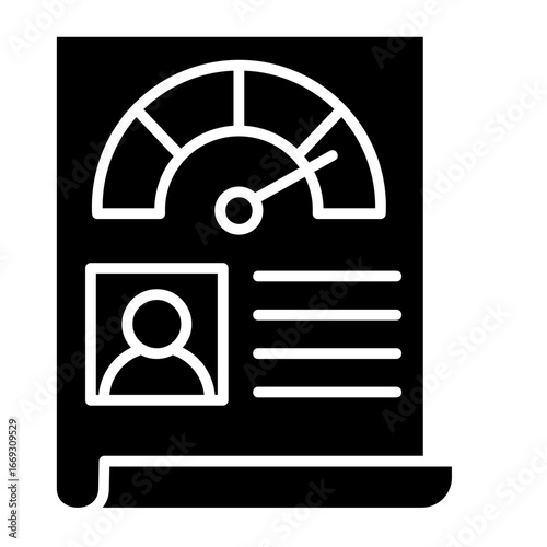 Business Credit Score  Icon Element For Design
