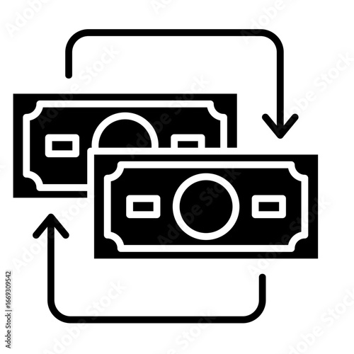Exchange Rate  Icon Element For Design