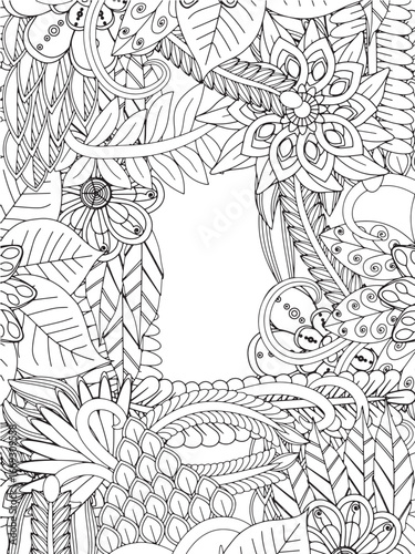 diy craft floral frame  for adults and kids and kdp