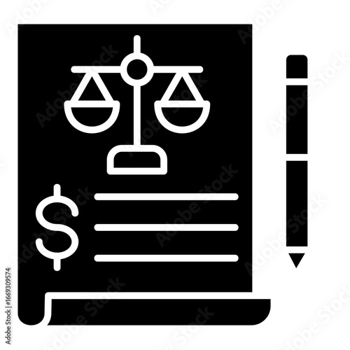 Balance Sheet  Icon Element For Design