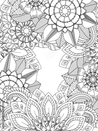 Creative flower border for adults and kids and kdp 